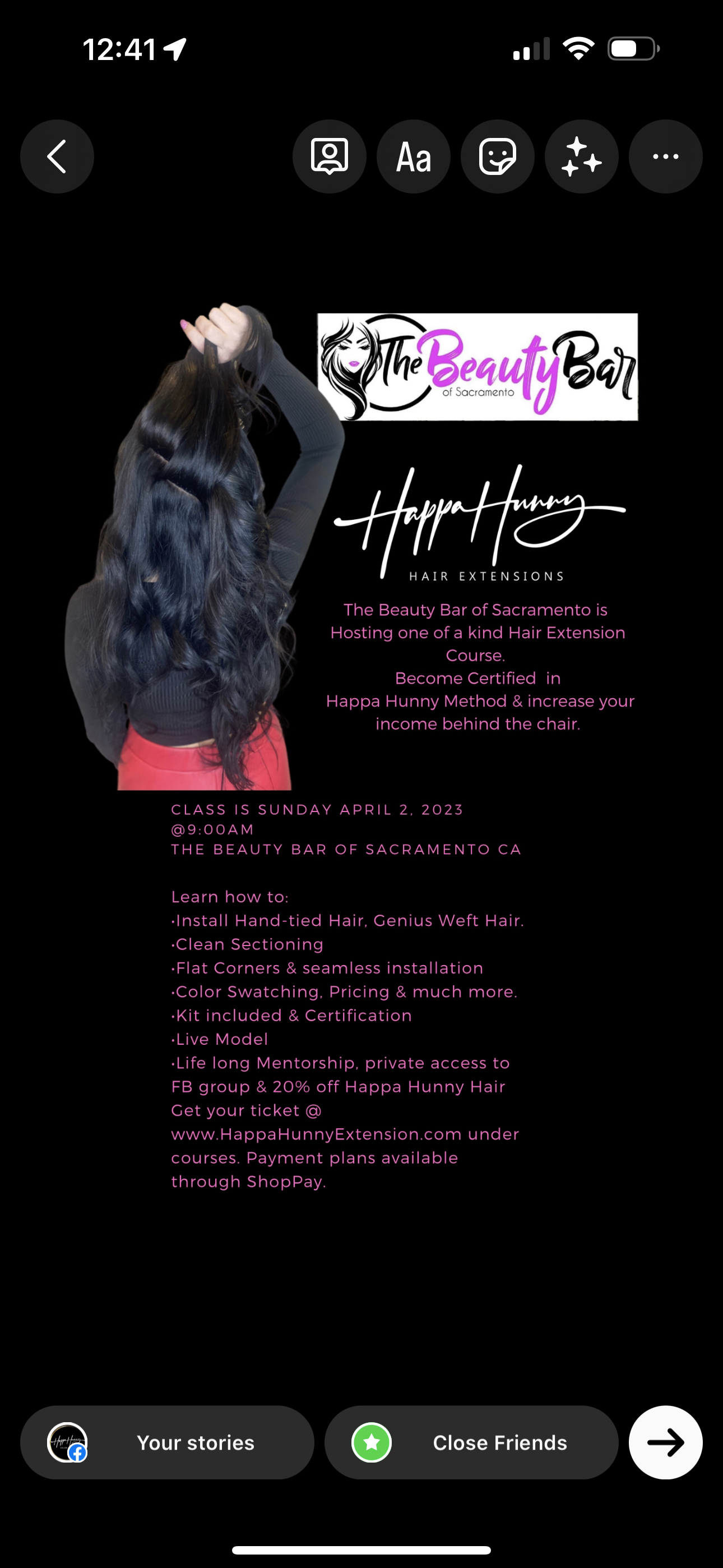 Happa Hunny Hair Extension Course